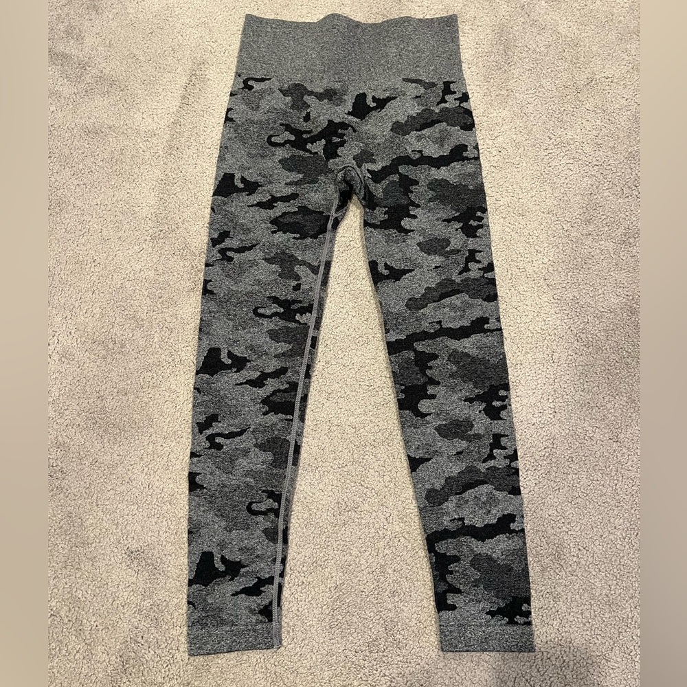 Gray Camouflage Leggings